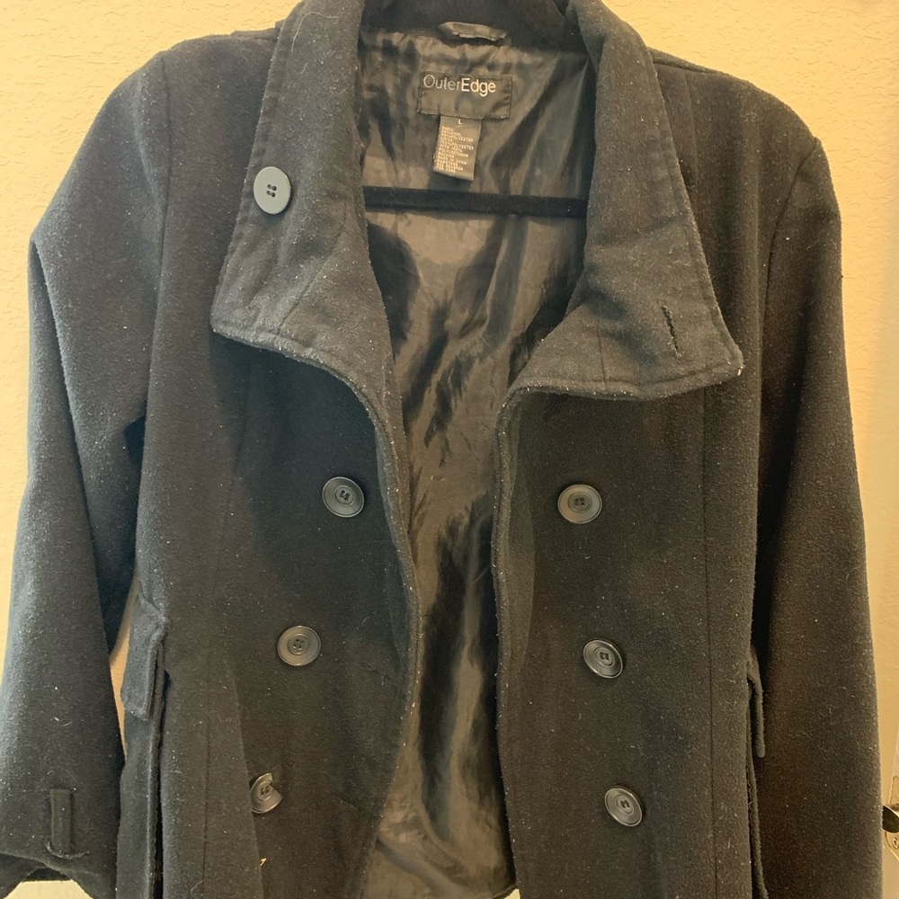 Black size large coat